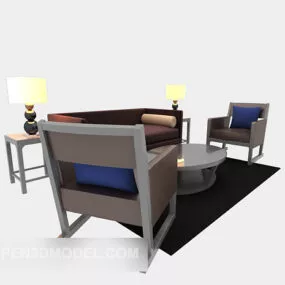 Modern Combination Sofa V1 3d model