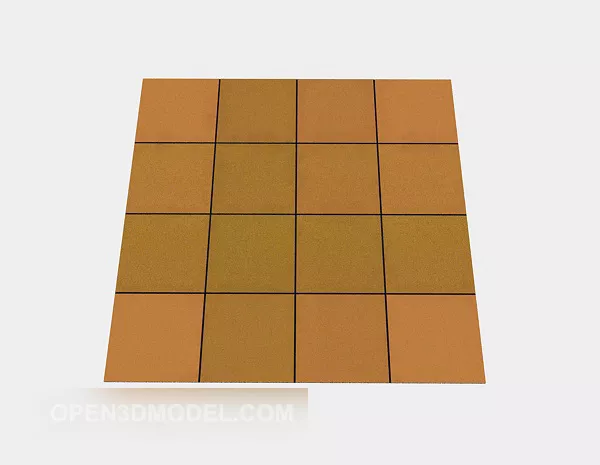 Square Carpet Modular 3d model