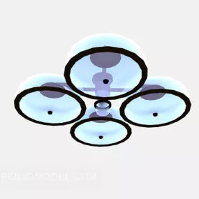 Glass Chandelier Lighting 3d model