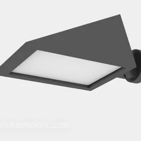 Black Spotlight Wall Mount 3d model