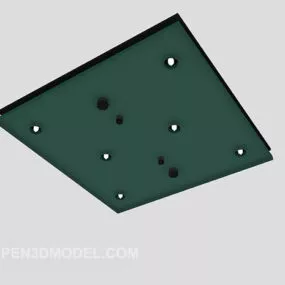 Square Chandelier Lighting 3d model