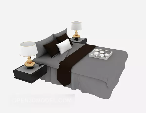 Nightstand Stylist Drawers 3d model