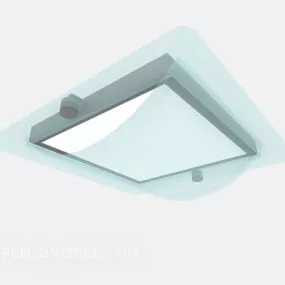 Modern Square Chandelier Lighting 3d model