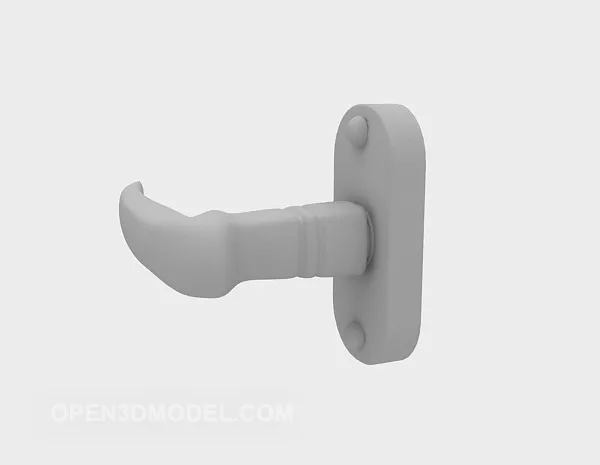 Door With Carved Lines 3d model