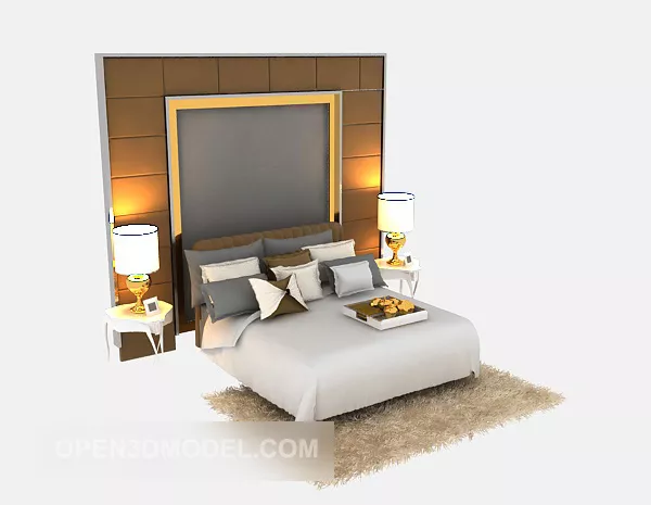 Wall Floral Decor, Classic Plaster Decorative 3d model