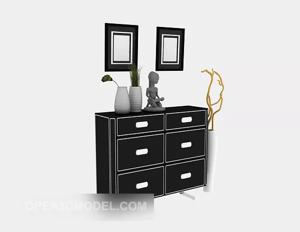 Office Hall Interior White Tone 3d model