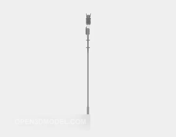 Streetlight Brass Column 3d model