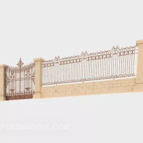 European Building Fence 3d model