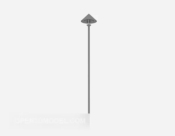 Streetlight Brass Column 3d model