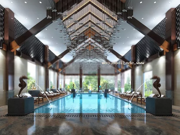Swimming Pool Indoor Building 3d model Swimming Pool Indoor Building 3d model