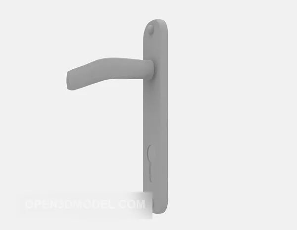 Door Handle Metal 3d model Door Handle Metal 3d model