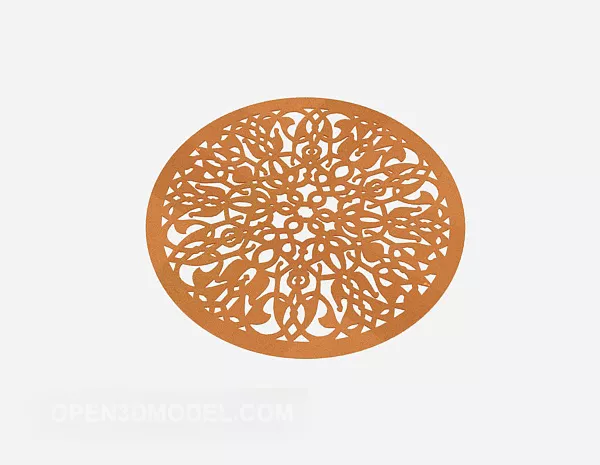 Wall Round Frame Decoration 3d model Wall Round Frame Decoration 3d model