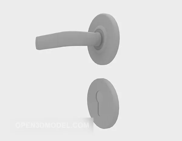 Door Handle For Modern Home 3d model Door Handle For Modern Home 3d model