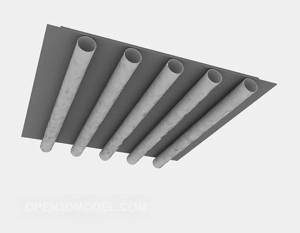 Chandelier Square Shaped 3d model Chandelier Square Shaped 3d model