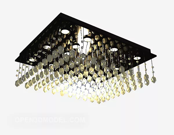 Crystal Chandelier Modern Decor 3d model Crystal Chandelier Modern Decor 3d model