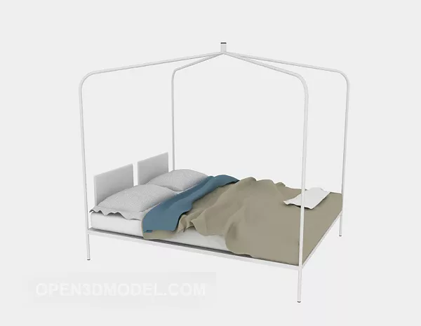 Double Bed With Iron Posters 3d model Double Bed With Iron Posters 3d model