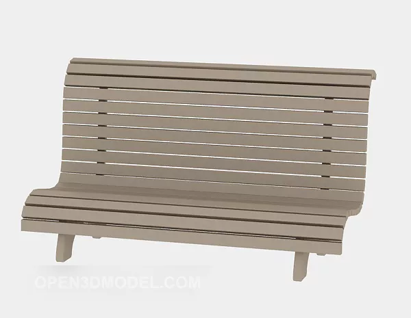Double Bench For Restaurant 3d model