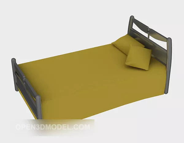 Bed Blanket Wrinkle Style 3d model