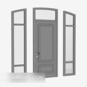 Glass Door Windows 3d model
