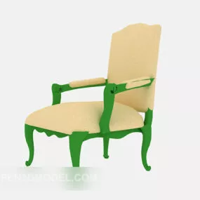 European Home Chair Lowpoly 3d model