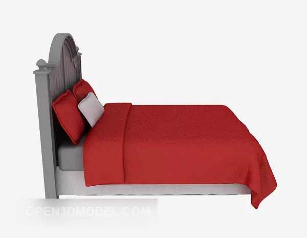 Bed Blanket Wrinkle Style 3d model