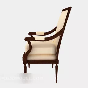 European Armchair Vintage Design 3d model