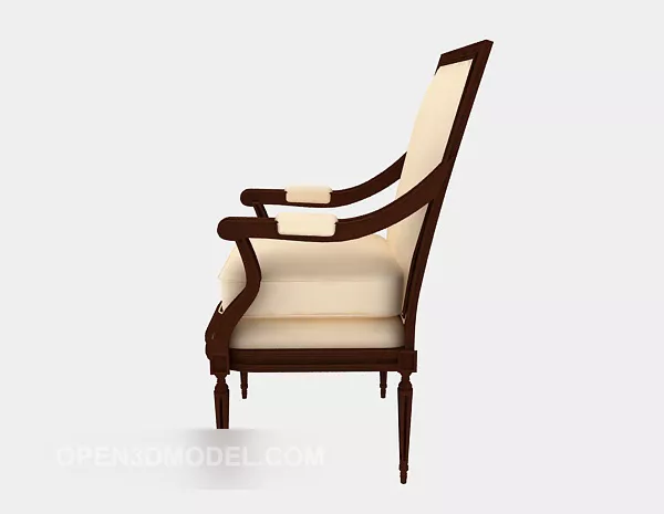 European Armchair Vintage Design 3d model European Armchair Vintage Design 3d model