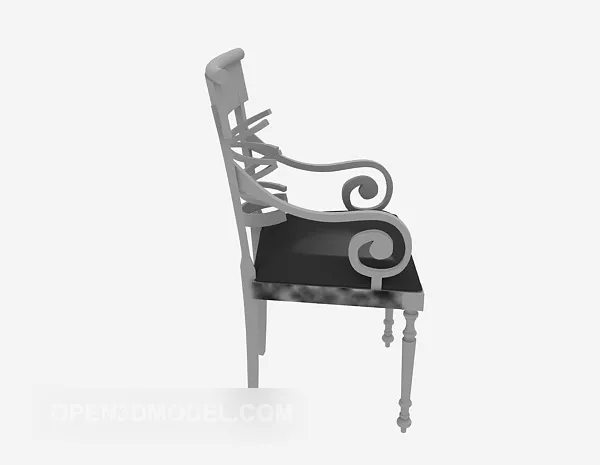 Chair Antique European Style 3d model Chair Antique European Style 3d model