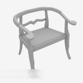 Chinese Style Chair Wood Material 3d model