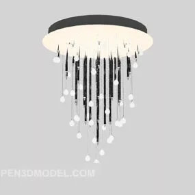 European Drop Chandelier Lighting 3d model