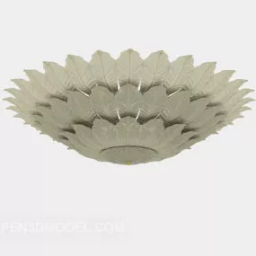 Home Stylized Round Ceiling Lamp 3d model