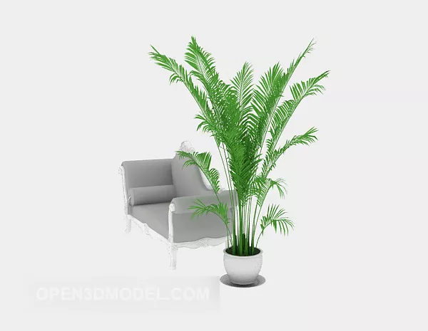 Three Potted Plant 3d model