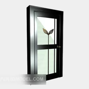 Metal Door Black Frame 3d model