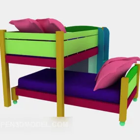 Children Up And Down Bed 3d model
