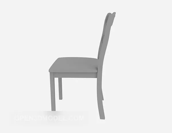 Wood Chair Grey Furniture 3d model Wood Chair Grey Furniture 3d model