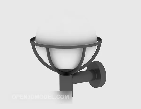 Wall Lamp Round Scone 3d model Wall Lamp Round Scone 3d model
