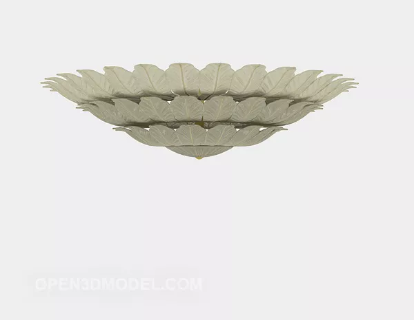 Ceiling Lamp Glass Round Shade 3d model Ceiling Lamp Glass Round Shade 3d model