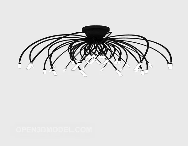 Wire Chandelier 3d model Wire Chandelier 3d model