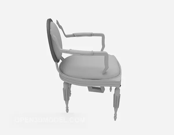 European Home Vintage Chair 3d model European Home Vintage Chair 3d model