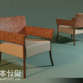 Leisure Chair Fabric 3d model