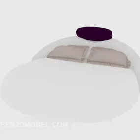 Personality Round Wedding Bed 3d model