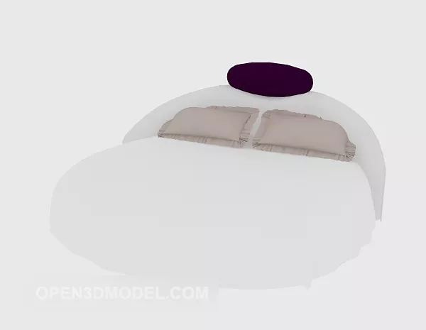 Personality Round Wedding Bed 3d model Personality Round Wedding Bed 3d model