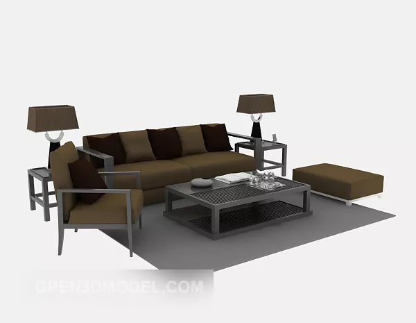 Living Room Furniture Sofa Set 3d model Living Room Furniture Sofa Set 3d model