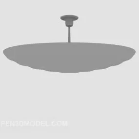 Modern Round Plate Chandelier 3d model