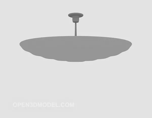 Modern Round Plate Chandelier 3d model Modern Round Plate Chandelier 3d model
