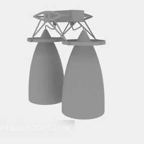 Chandelier Double Spotlight 3d model