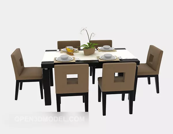 Dinning Table Furniture 3d model Dinning Table Furniture 3d model