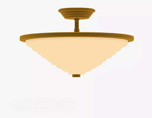 European Chandelier Cone Shaped 3d model European Chandelier Cone Shaped 3d model