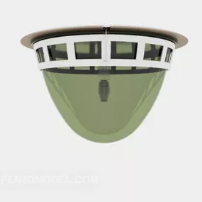 Elliptic Round Shade Chandelier 3d model