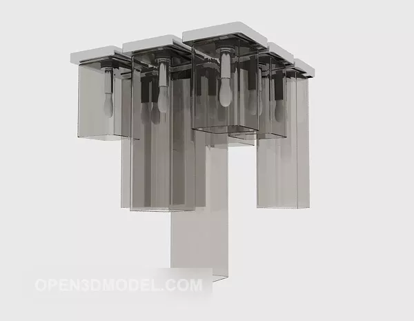 Glass Chandelier 3d model Glass Chandelier 3d model